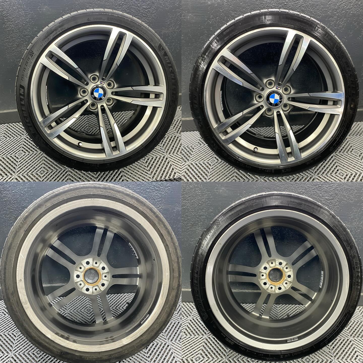 Antes y después de llantas de BMW M4, publicado por Chucky Detailing