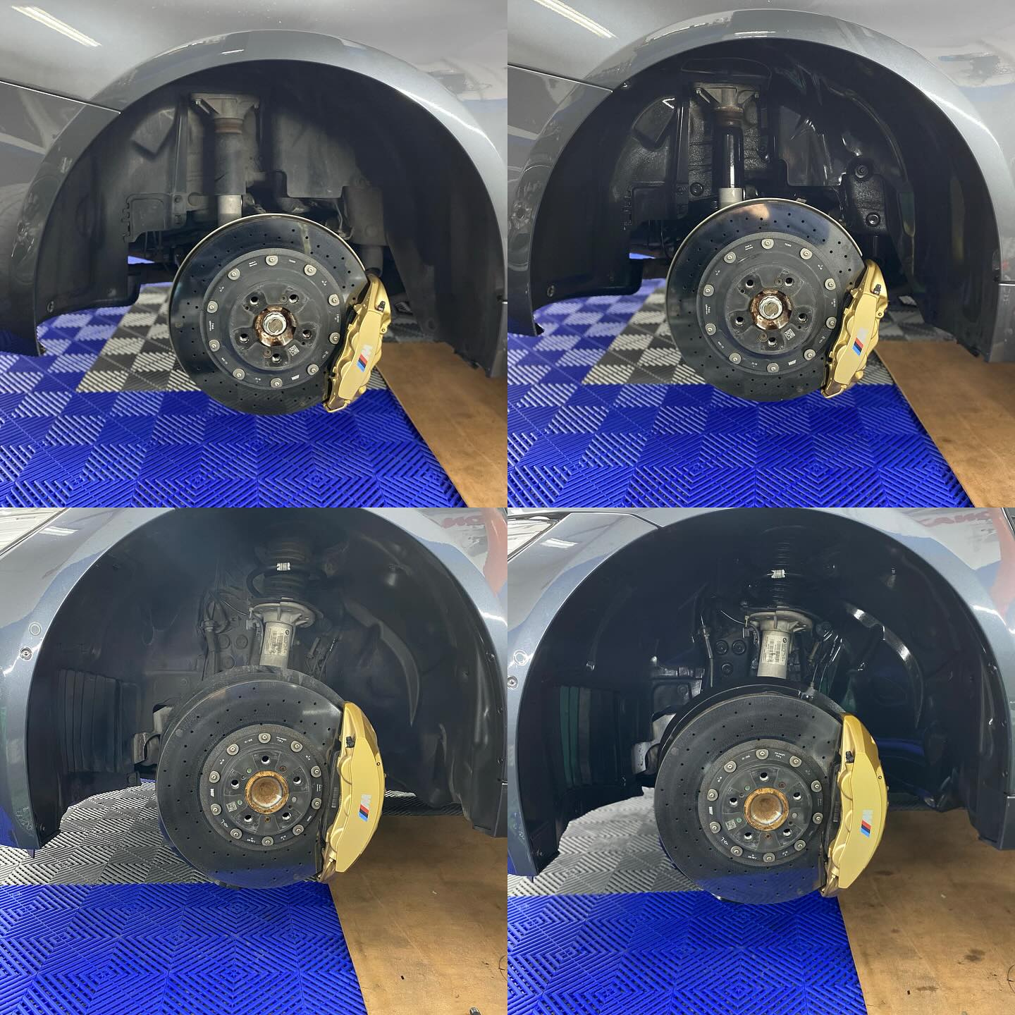 Antes y después de pasaruedas de BMW M4, publicado por Chucky Detailing